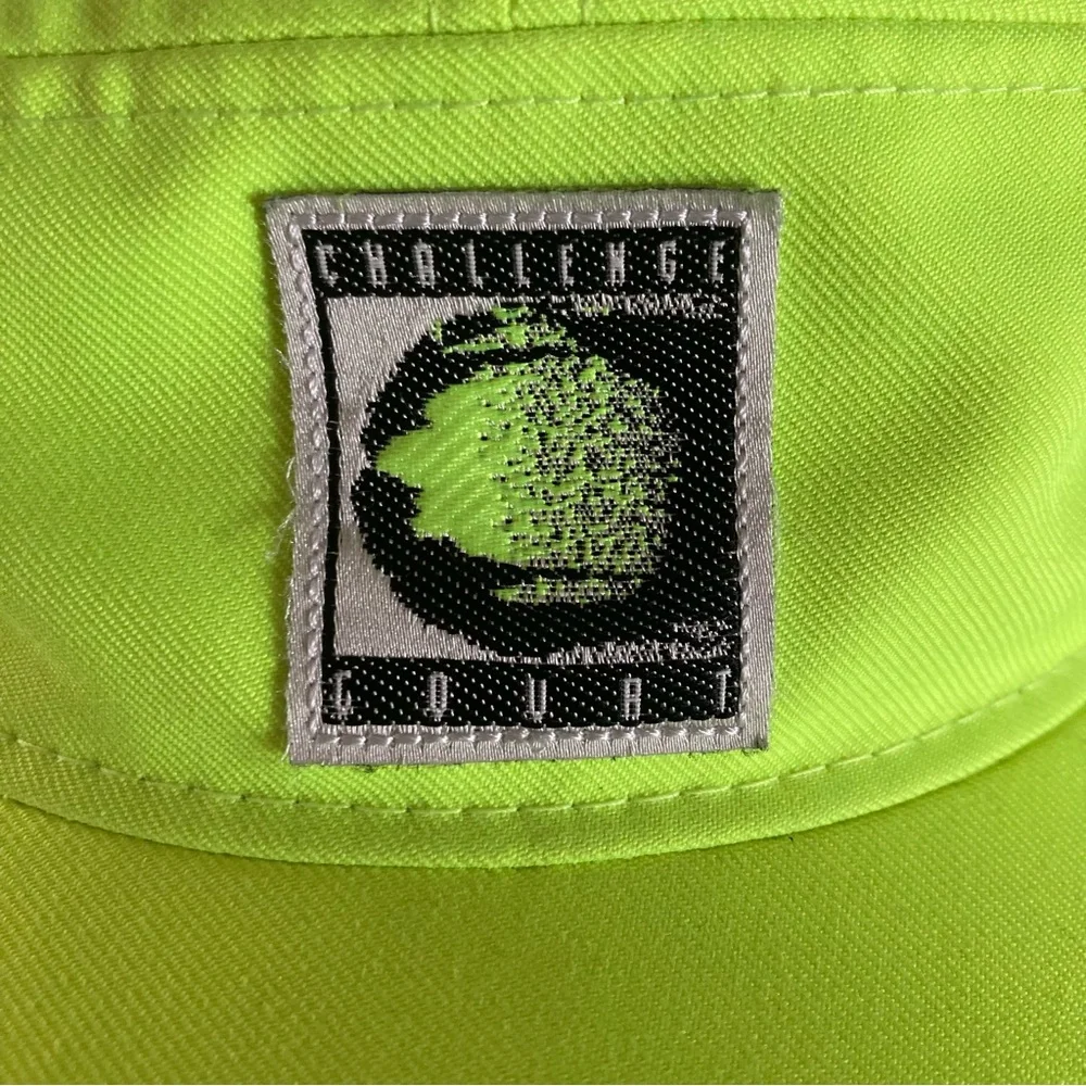 Rare Nike Challenge Court Fluorescent Green Cap with Logo Patch, unworn - Picture 4 of 7